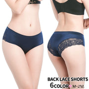 ヒップハングショーツ バックレースショーツ レディース インナー 女性下着 大きいサイズ パンツ パンティー シンプル 無地 ローライズ ヒップハンガー 婦人