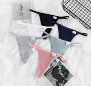 Tバックショーツ Gストリング ヒップハンガー レディース 勝負下着 セクシーランジェリー タンガ 紐パンツ ローライズ リブ