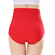 スタンダードショーツ フルバック 深履き レディース パンツ 女性下着 股上深め ハイウエスト お腹すっぽり シームレス 響きにくい 大きいサイズ パンティー 温活 妊婦 無地 ソリッドカラー L XL 2XL 3XL