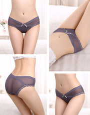 ヒップハンガーショーツ レディース 女性用下着 パンティー パンツ インナー 無地 透け感 シースルー V字 レース リボン かわいい おしゃれ 股上浅め 通気性 ピンク ベージュ ブラック ホワイト ネイビー グレー 黒 白 婦人用 アンダーウェア