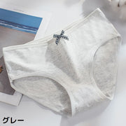 スタンダードショーツ レディース 女性 大きいサイズ 下着 インナー パンツ フルバック 薄手 通気性 無地 ミニリボン 可愛い