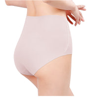 スタンダードショーツ フルバック M L XL 深履き レディース 女性下着 婦人 パンツ 股上深め ハイウエスト お腹すっぽり シームレス 響きにくい パンティー 温活 妊婦 無地 ソリッドカラー
