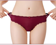 ショーツ パンティ 下着 レディース 女性用  ローライズ メッシュ 通気性 白 黒 赤 ピンク レース リボン付き スタンダード 定番 ヘビロテ 透け感 セクシー フェミニン 可愛い カラバリ豊富