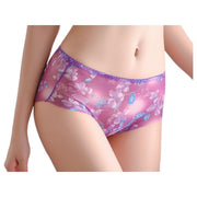 スタンダードショーツ フルバック レディース パンツ パンティ 女性下着 シースルー 透け感 カットオフ 切りっぱなし 花柄 フラワー 婦人下着 セクシー 可愛い おしゃれ