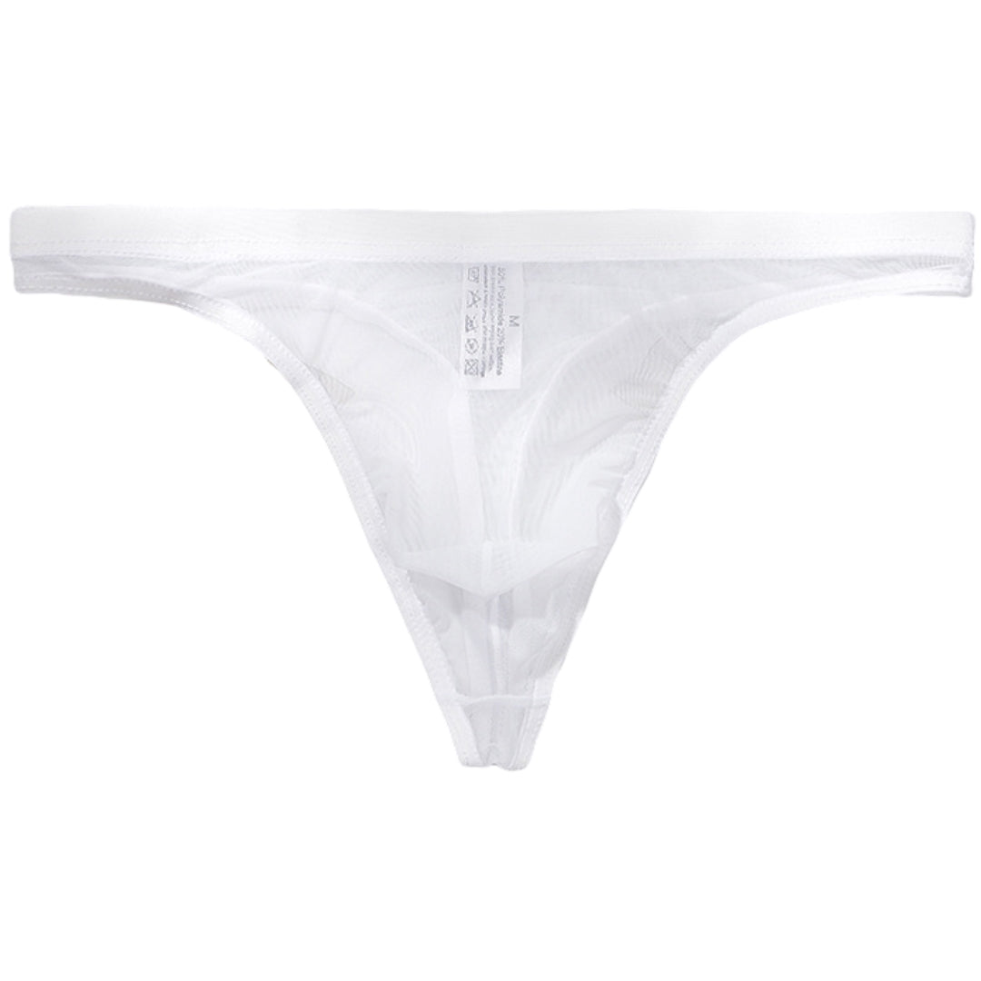 Tバック ショーツ メンズ パンツ タンガ ソング メッシュ 立体縫製 シンプル 無地 透け感 セクシー ローライズ おしゃれ 男性 下着 紳士 インナー アンダーウェア