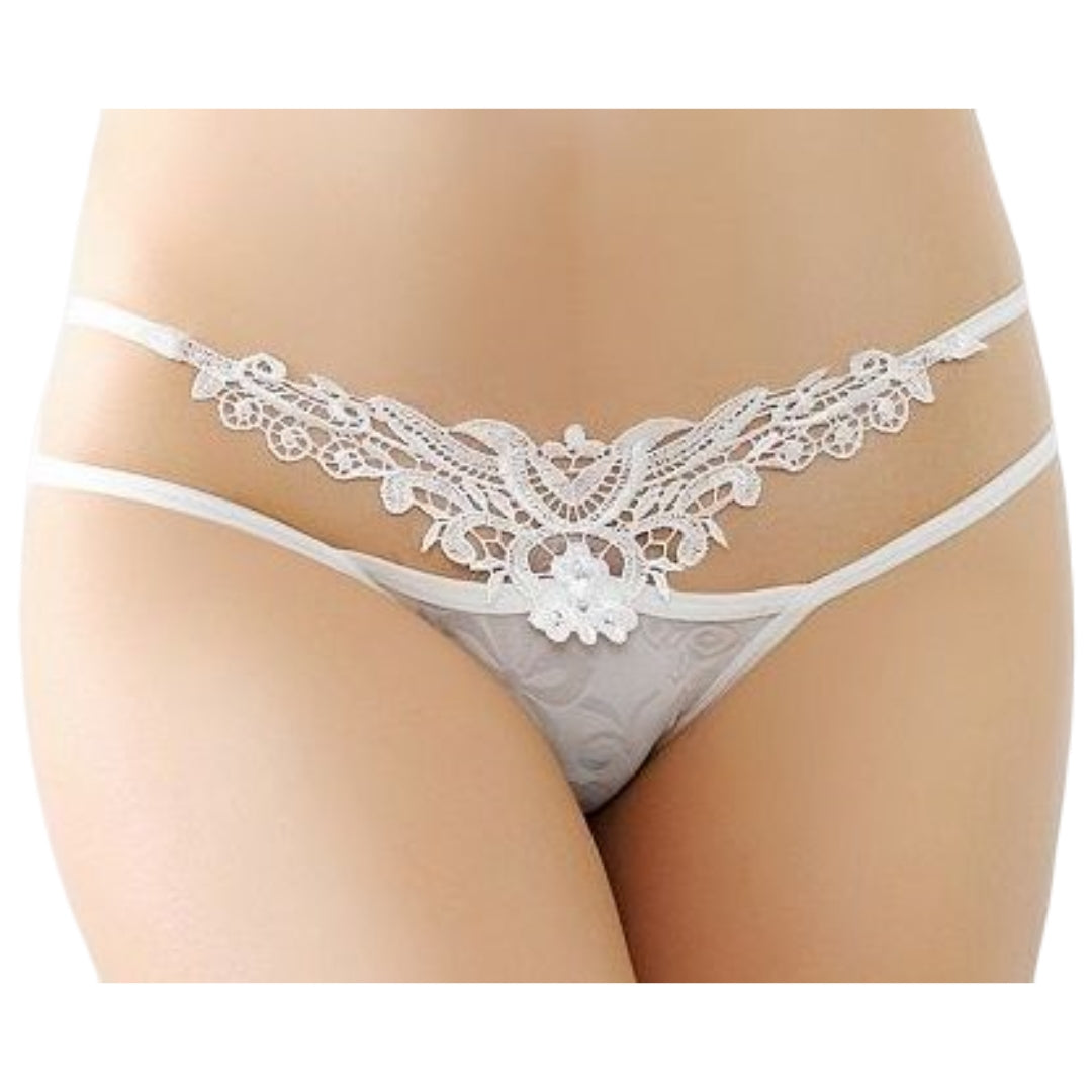 ヒップハンガーショーツ レディース パンティー セクシー ランジェリー パンツ 下着 紐 レース シースルー シアー 透け感 花 おしゃれ かわいい 女性用