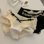 スタンダードショーツ パンツ レディース 女性 下着 インナー リボン レース 無地 シンプル フェミニン ガーリー 可愛い かわいい キュート カジュアル ポップ おしゃれ きれいめ 大人女子