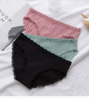 レディースショーツ スタンダード パンツ パンティー 単品 ノーマル インナー 女性下着 ランジェリー 通気性 レース リボン シンプル 無地 単色 ソリッドカラー おしゃれ 可愛い かわいい ガーリー 女性用 婦人用 M L XL