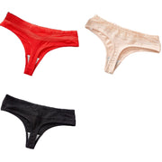 Tバック 3枚セット ショーツ パンツ パンティ 下着 ランジェリー レディース 女性用 婦人 レース 無地 単色 シンプル おしゃれ セクシー
