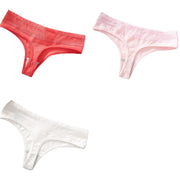 Tバック 3枚セット ショーツ パンツ パンティ 下着 ランジェリー レディース 女性用 婦人 レース 無地 単色 シンプル おしゃれ セクシー