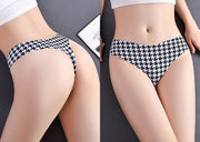 Tバックショーツ タンガ レディース 女性下着 パンツ 薄手接触冷感 ローライズ ヒップハング プリント シームレス 響きにくい