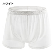 ボクサーパンツ ボックスショーツ メンズ 男性 下着 パンツ 肌着 インナー 前閉じ 前とじ 透け感 シースルー 半透明 無地 単色 シンプル かっこいい セクシー