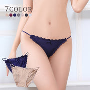 ふんどし型ショーツ ショーツ パンツ 単品 レディース 女性下着 婦人 インナー 下着 無地 単色 シンプル 鼠径部を締め付けない レース リボン 紐