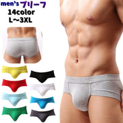 ブリーフ パンツ 大きいサイズ メンズ 男性 紳士 下着 メンズインナー アンダーウェア ローライズ ヒップハング 股上浅め カラバリ豊富