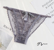 下着 レディース  ふんどし型パンツ ショーツ スタンダードショーツ インナー レース 総レース セクシー リボン 赤 黒 ネイビー