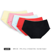 ショーツ5枚セット スタンダード シームレス レディース パンツ パンティー インナー 女性下着 響かない フルバックショーツ シンプル 無地 女性用 婦人用