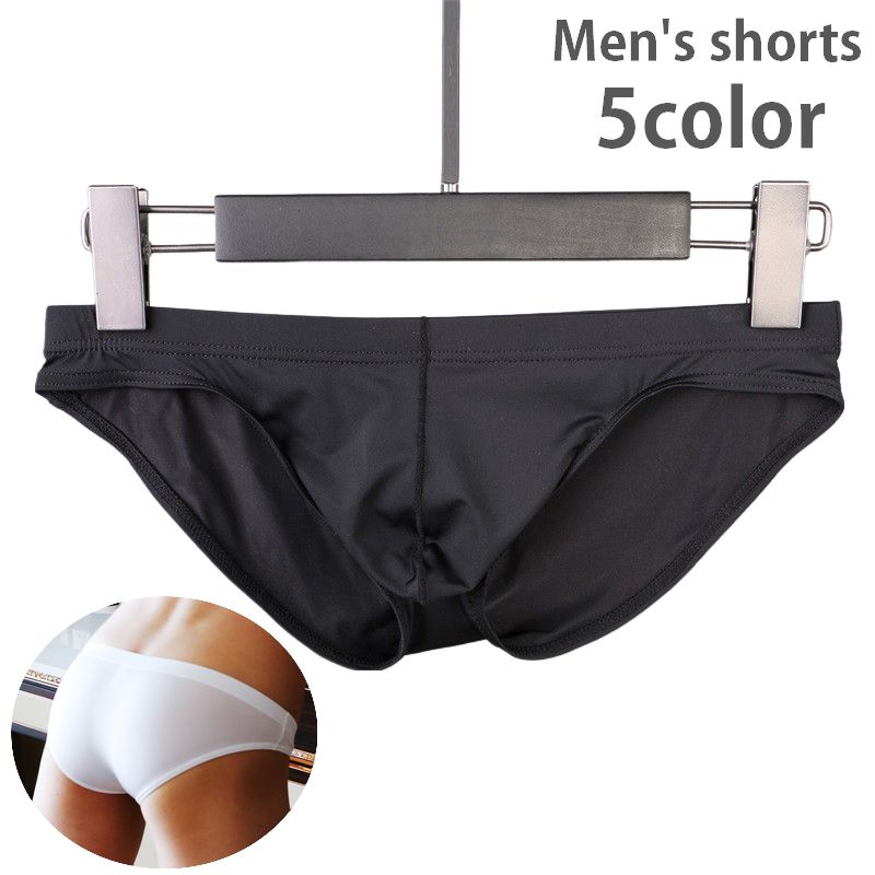 ブリーフ ショーツ パンツ メンズ 男性用 下着 インナー ローライズ ヒップハング 無地 薄手 透け感 股上浅め シンプル セクシー アンダーウェア デイリー 普段使い 紳士用