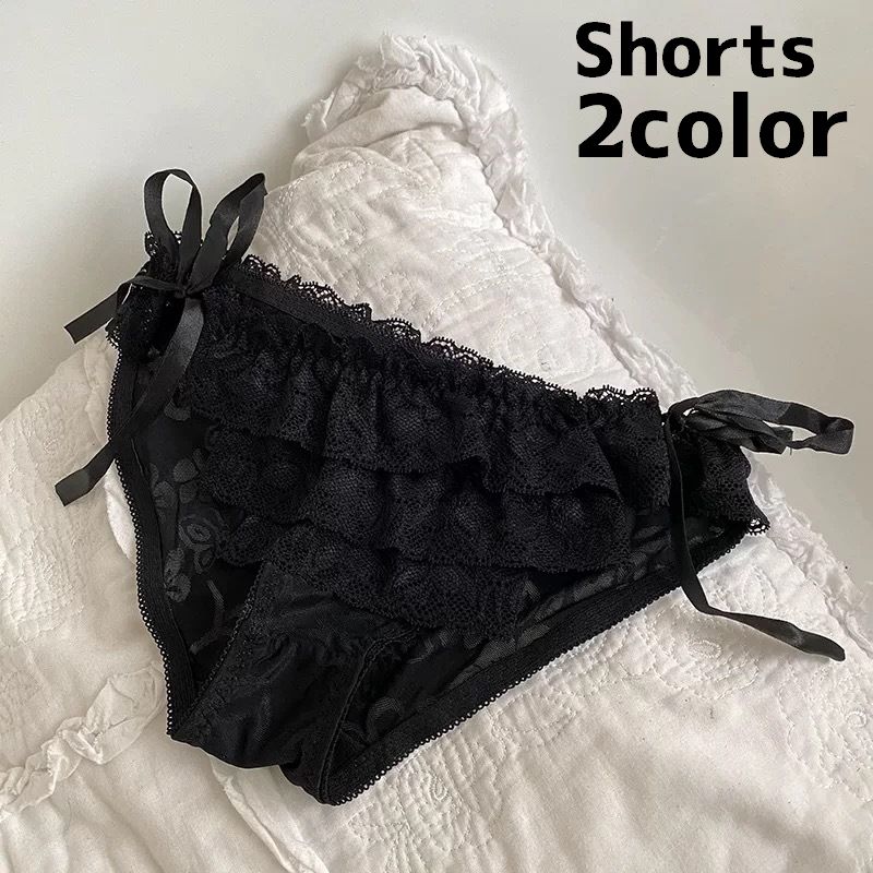 ふんどしショーツ レディース 女性 ショーツ インナー 下着 パンツ パンティ サイド紐 リボン 紐 セクシー フリル レース かわいい おしゃれ