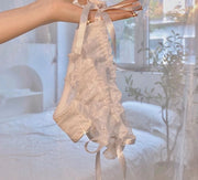 ふんどしショーツ レディース 女性 ショーツ インナー 下着 パンツ パンティ サイド紐 リボン 紐 セクシー フリル レース かわいい おしゃれ