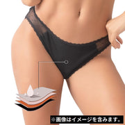 サニタリーショーツ レディース 下着 パンツ ヒップハンガー ローライズ フルバック レース スカラップ 伸縮性 通気性 吸汗