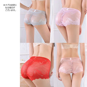 ボックスショーツ 単品 レディース パンツ パンティ 透け感 シースルー 花柄 レース セクシー 大きいサイズ有 おしゃれ かわいい エレガント フェミニン フルバック ハイウエスト 女性用 婦人用