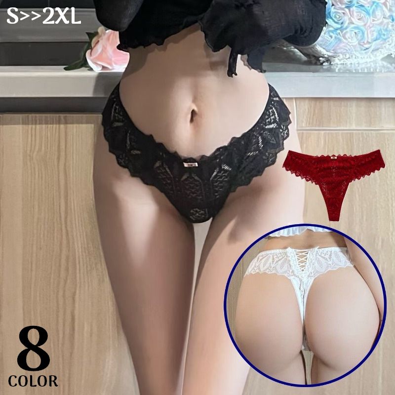Tバックショーツ レディース 大きいサイズ 勝負下着 セクシーランジェリー 総レース 商品画像