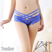 ヒップハンガーショーツ レディース パンティー パンツ レース ローライズ ヒッピハング クロスリボン セクシー おしゃれ 透け感 インナー 女性用下着 ブラック ホワイト ベージュ レッド ネイビー ブルー 黒 白 青 赤