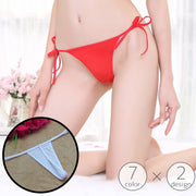 Tバックショーツ タンガ レディース 女性 下着 パンツ インナー 紐パン セクシー ランジェリー 無地 単色 ソリッドカラー シンプル かわいい