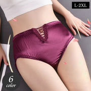 スタンダードショーツ レディース 女性下着 パンツ パンティー 単品 大きいサイズ有 クロスデザイン 光沢感 サテン調 フルバック インナー 単色 おしゃれ シック フェミニン きれいめ 婦人用