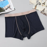 ボクサーパンツ 単品 ボックスショーツ パンティー メンズ インナー 男性下着 紳士用 ライン入り シンプル 定番 ベーシック 大きいサイズ有 おしゃれ グレー ブラック ネイビー パープル アンダーウェア