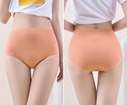 スタンダードショーツ フルバック レディース 女性下着 ハイウエスト シームレス 響きにくい パンツ パンティ 股上深め お腹すっぽり 大きいサイズあり 温活 無地 ソリッドカラー 婦人下着 シンプル M L XL 2XL