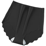 スタンダードショーツ シームレス レディース インナー パンツ フルバック ハイウエスト 抗菌 伸縮 スカラップ 無地 シンプル