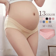マタニティショーツ パンツ レディース 女性下着 ローライズ フロントクロス V字型 妊婦 産前 産後 無地 単色 シンプル かわいい