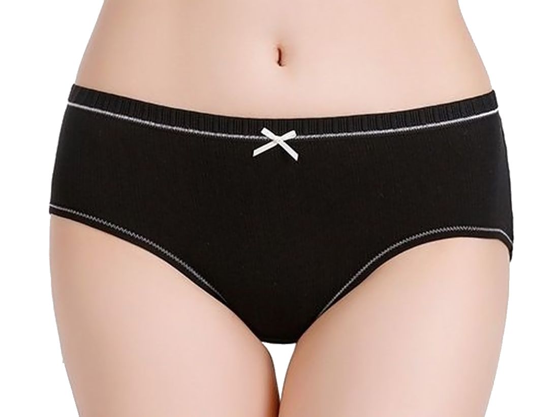 サニタリーショーツ 生理用パンツ レディース フルバック 下着 インナー 月経 リボン かわいい シンプル M L XL