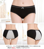 サニタリーショーツ 生理用パンツ レディース フルバック 下着 インナー 月経 リボン かわいい シンプル M L XL