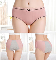 サニタリーショーツ 生理用パンツ レディース フルバック 下着 インナー 月経 リボン かわいい シンプル M L XL