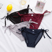 ふんどしショーツ レディース 紐パンツ 女性 ふんどし型パンツ インナー 紐パン パンティー 下着 レース シースルー 透け感 リボン セクシー 可愛い