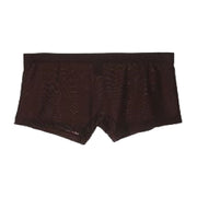 ボクサーパンツ メンズ 男性用 インナー 下着 前閉じ シアー シースルー 透け感 半透明 大きいサイズ カラバリ豊富 セクシー