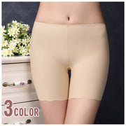 ボクサーショーツ ボックスショーツ シームレスショーツ ショートスパッツ パンツ パンティ インナー 下着 レディース 女性用 3分丈 響きにくい シンプル レース 無地 黒 白 肌色 ベージュ ヒップアップ 美尻 ボディメイク