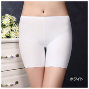 ボクサーショーツ ボックスショーツ シームレスショーツ ショートスパッツ パンツ パンティ インナー 下着 レディース 女性用 3分丈 響きにくい シンプル レース 無地 黒 白 肌色 ベージュ ヒップアップ 美尻 ボディメイク