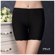 ボクサーショーツ ボックスショーツ シームレスショーツ ショートスパッツ パンツ パンティ インナー 下着 レディース 女性用 3分丈 響きにくい シンプル レース 無地 黒 白 肌色 ベージュ ヒップアップ 美尻 ボディメイク