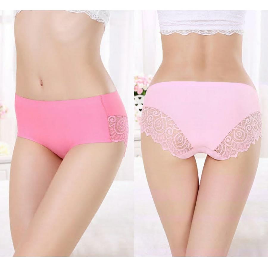 バックレースショーツ バックレースパンツ シームレスショーツ シームレスパンツ スタンダードショーツ レディース 商品画像3