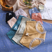 ショーツ スタンダードショーツ 単品 パンツ パンティー ワッフル リボン レース 可愛い かわいい 無地 インナー 女性用下着 シンプル レディース 女性用 婦人用