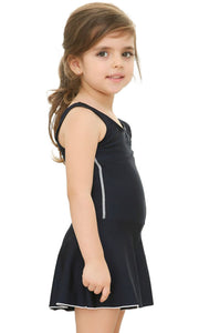 スクール水着 キュロットワンピース 女の子 キッズ ジュニア 子供用 女児 女子 UPF50+ UVカット スイムウエア スク水 プール スイミング 水泳 スイムウェア 学校 中学生 小学生 幼稚園 保育園 シンプル 無地 110cm 120cm 130cm 140cm 150cm 160cm 170cm