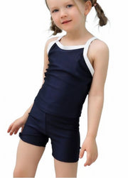 子供用スクール水着 タンキニ セパレート セットアップ 上下セット スイムウエア キッズ ジュニア 女の子 女子 小学生 中学生 キャミソール スイムパンツ ショートパンツ 短パン 半ズボン シンプル 無地 学校 水泳 スイミング 海水浴 プール ビーチ 夏 子ども用 こども用 110cm 120cm 130cm 140cm 150cm 160cm 170cm