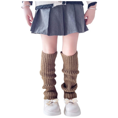 レッグウォーマー ルーズソックス 40cm キッズ 子供用 子ども ダークカーキ バリエーション画像