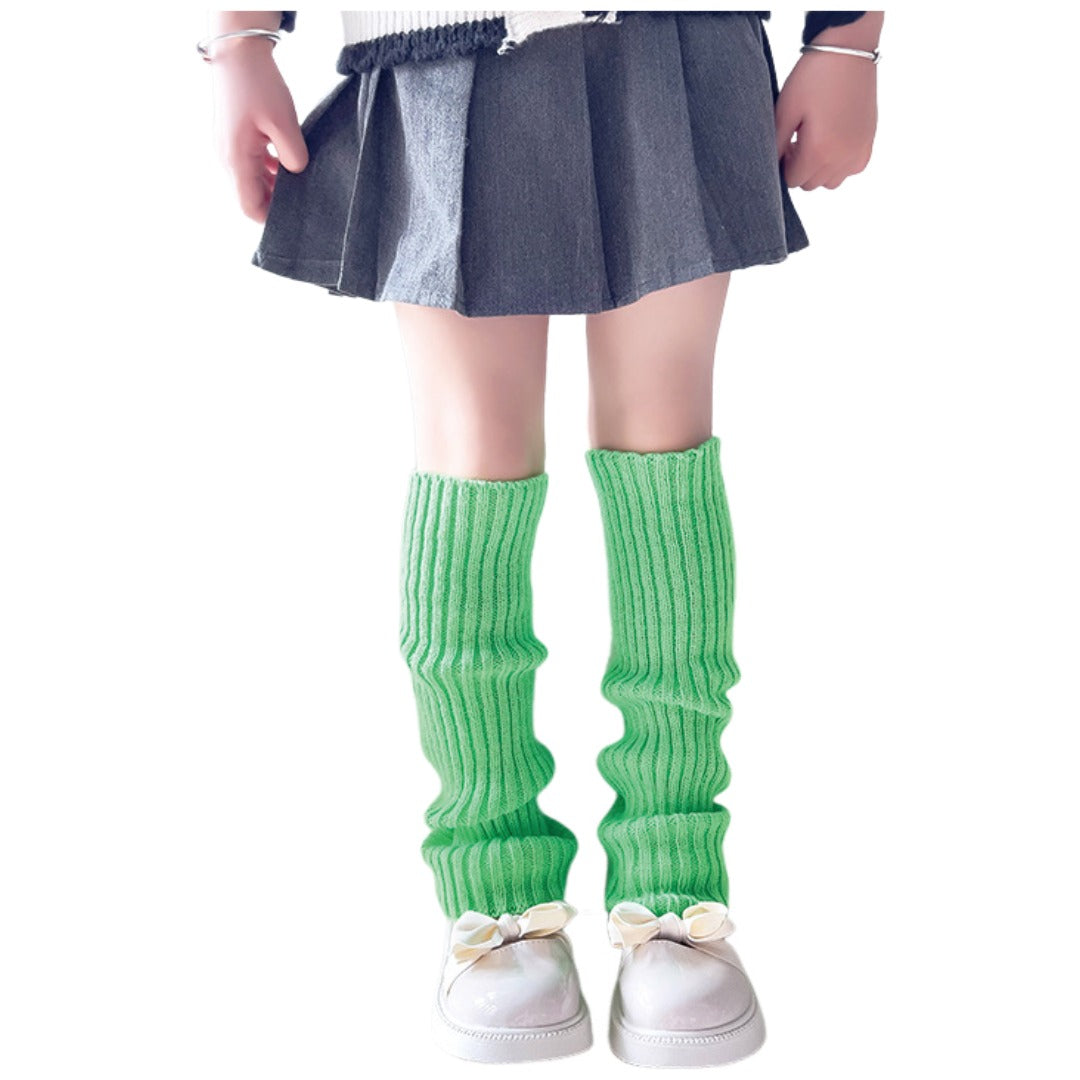 レッグウォーマー ルーズソックス 40cm キッズ 子供用 子ども グリーン バリエーション画像
