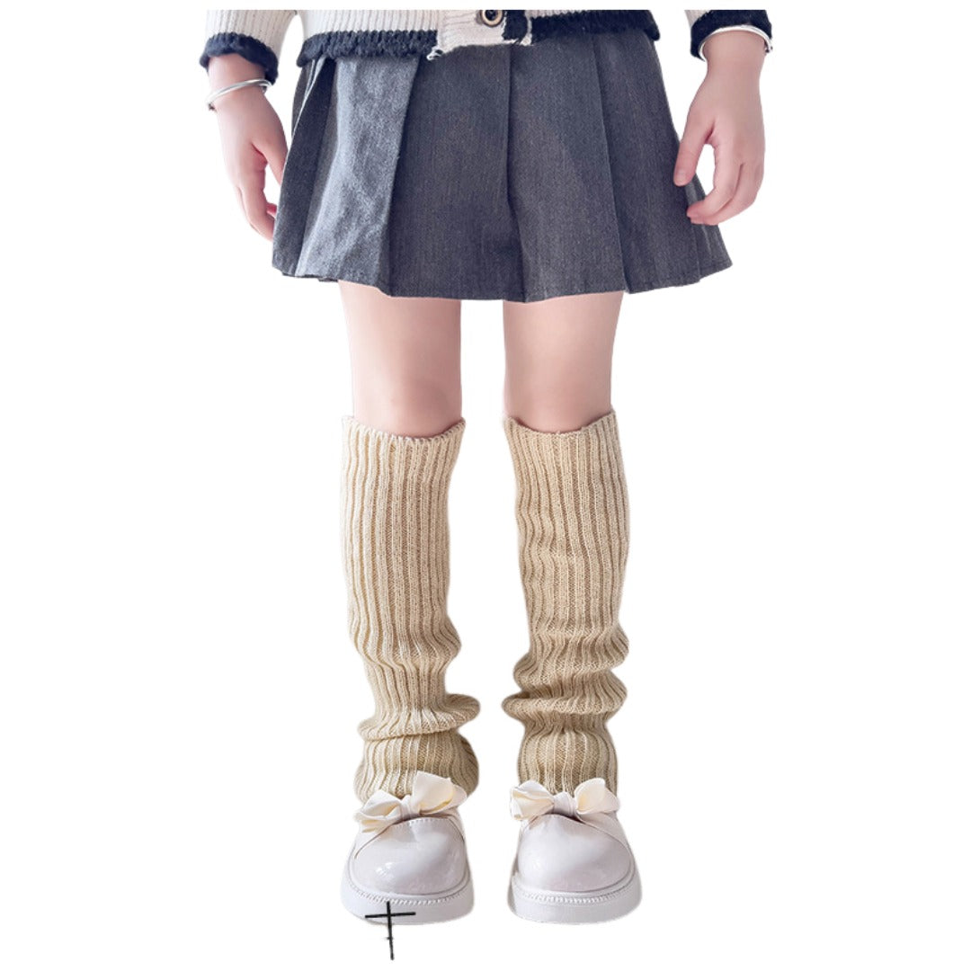 レッグウォーマー ルーズソックス 40cm キッズ 子供用 子ども ライトカーキ バリエーション画像