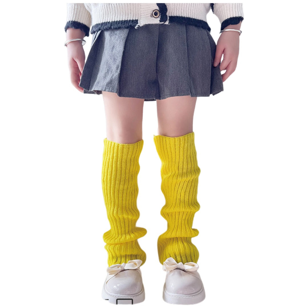 レッグウォーマー ルーズソックス 40cm キッズ 子供用 子ども ライトイエロー バリエーション画像