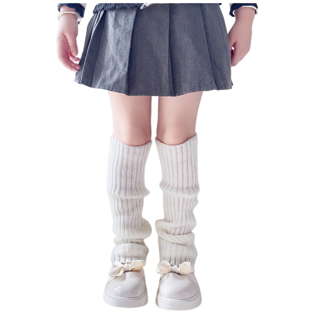 レッグウォーマー ルーズソックス 40cm キッズ 子供用 子ども ホワイト バリエーション画像